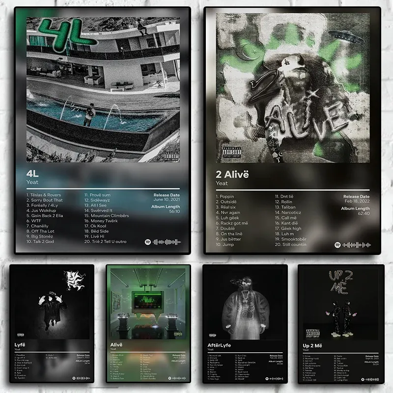 Amazon.com: FPL Yeat Poster Lyfe Album Cover Poster