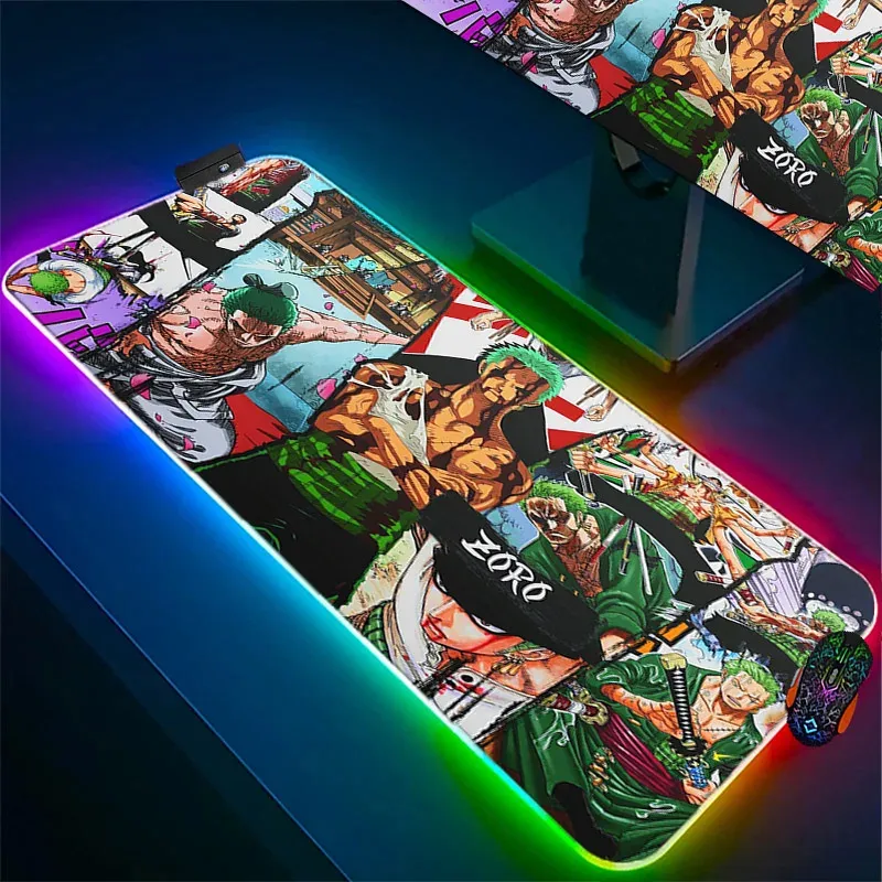Anime Mouse Pad XXL: Extended Gaming Mousepad With RGB Backlit