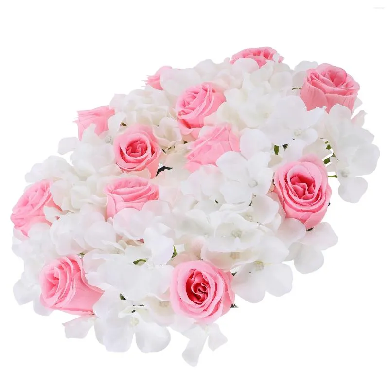 Kerzenhalter Candlestick Garland Rose Blumenkranz Hochzeit Weihnachtshalter Dekor Die Ringringe hängen Desktop -Tisch