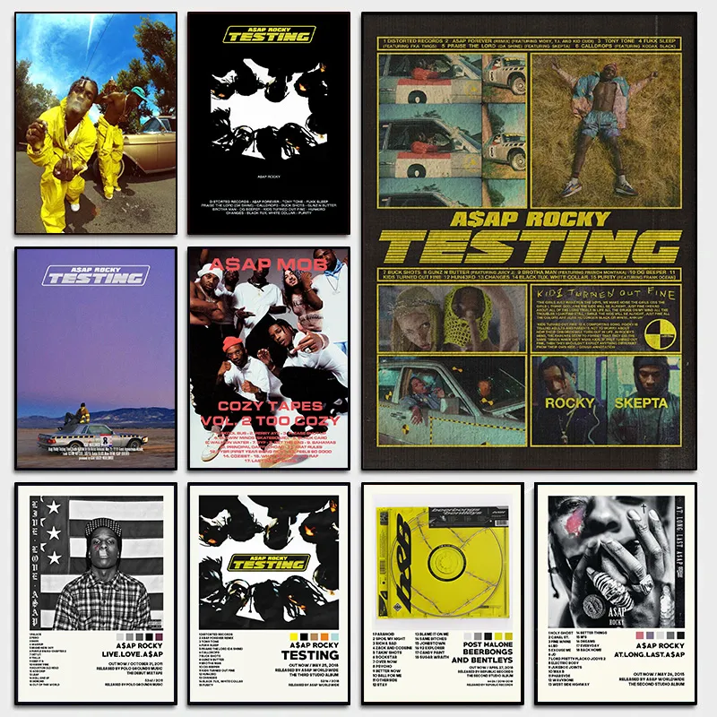 Rocky Hip Hop Rapper album cover wall art with Live Love Testimonials ...