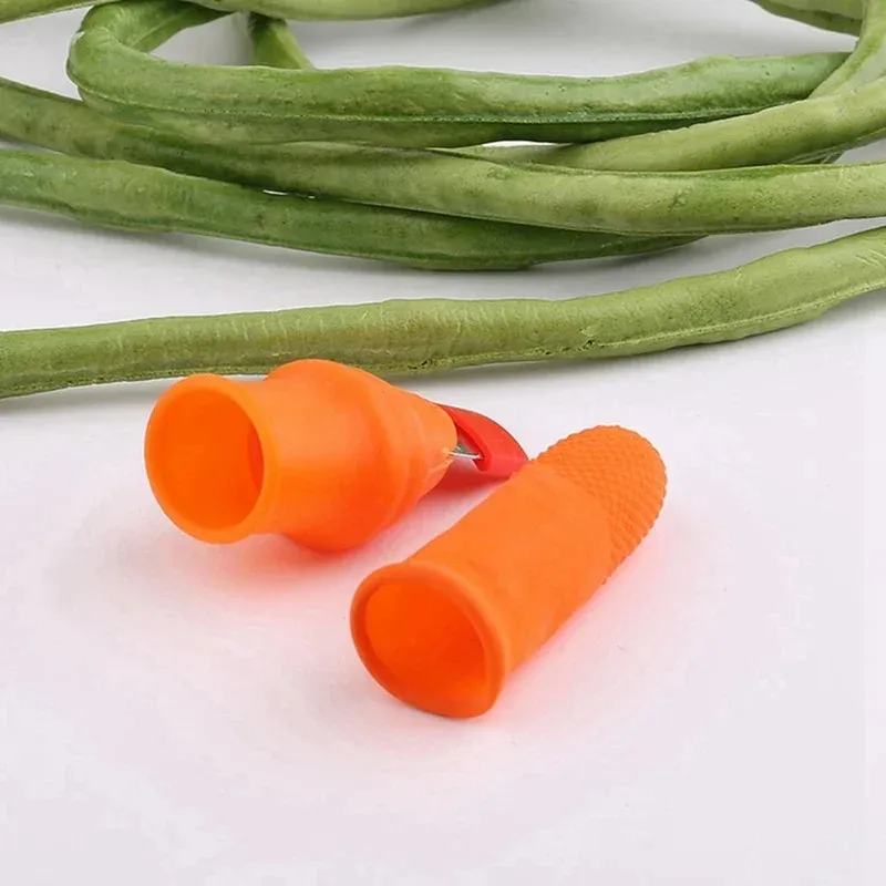 2024 Finger Protector Silicone Thumb Knife Protector Gears Cutting Vegetable Harvesting Knife Pinching Plant Blad Sessors Handskar Finger Finger