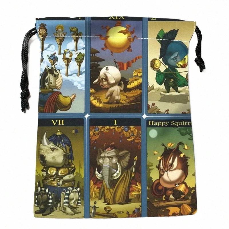 custom TAROT Drawstring Bag 18*22cm Small Travel Women Small Cloth Bag Christmas Gift pouch W-0616 l5iL#