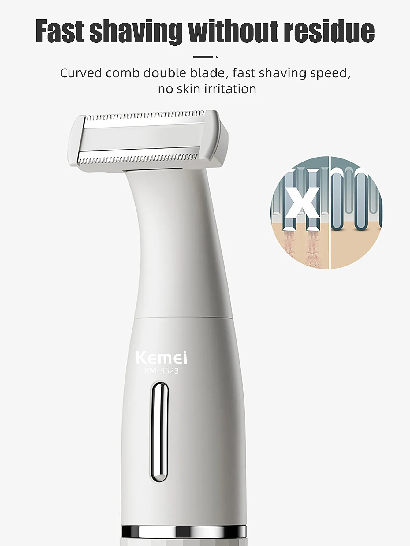 Épilateur Kemei 6-en-1