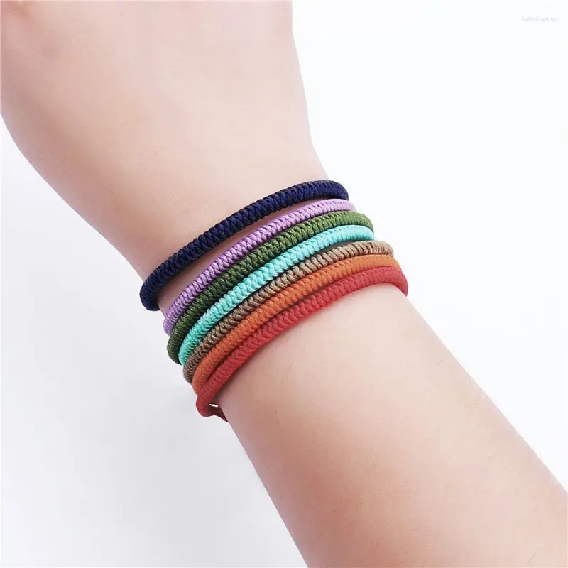 Bedelarmbanden Eenvoudige Good Lucky Multi Color Tibetaanse Verstelbare Knopen Accessoires Sieraden Touw Armbanden