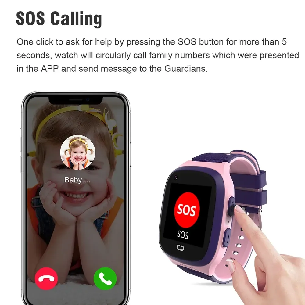 4G Kids Smart Watch Video Call LT31 Phone New Watch... From Ddmyperfect ...