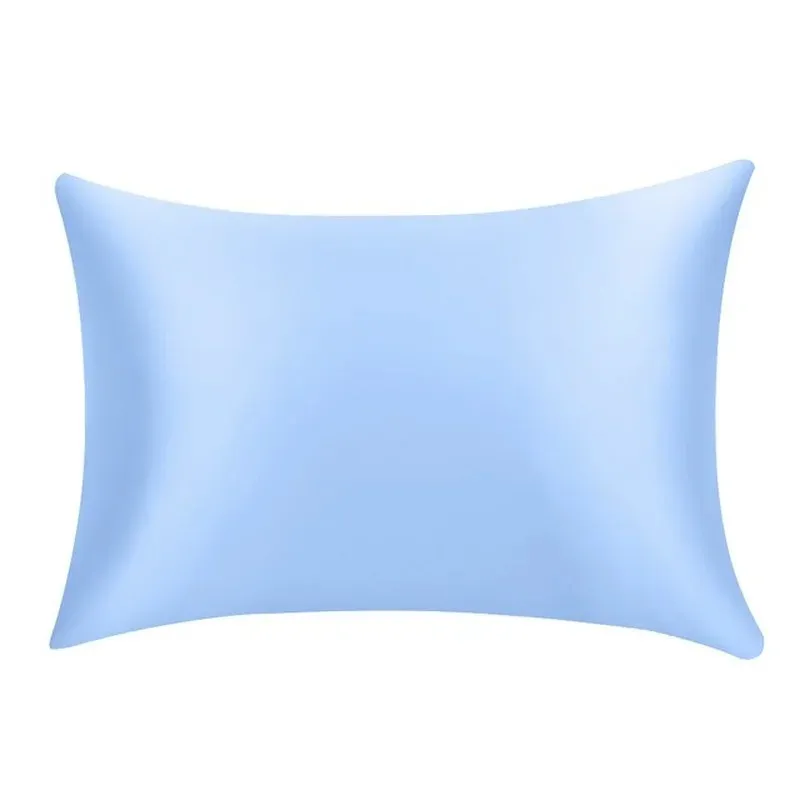 2024 Pure Emulation Silk Satin Pillowcase Удобная наволочка наволочка для кровать бросайте однополочные крышки для чистого эмуляции шелк