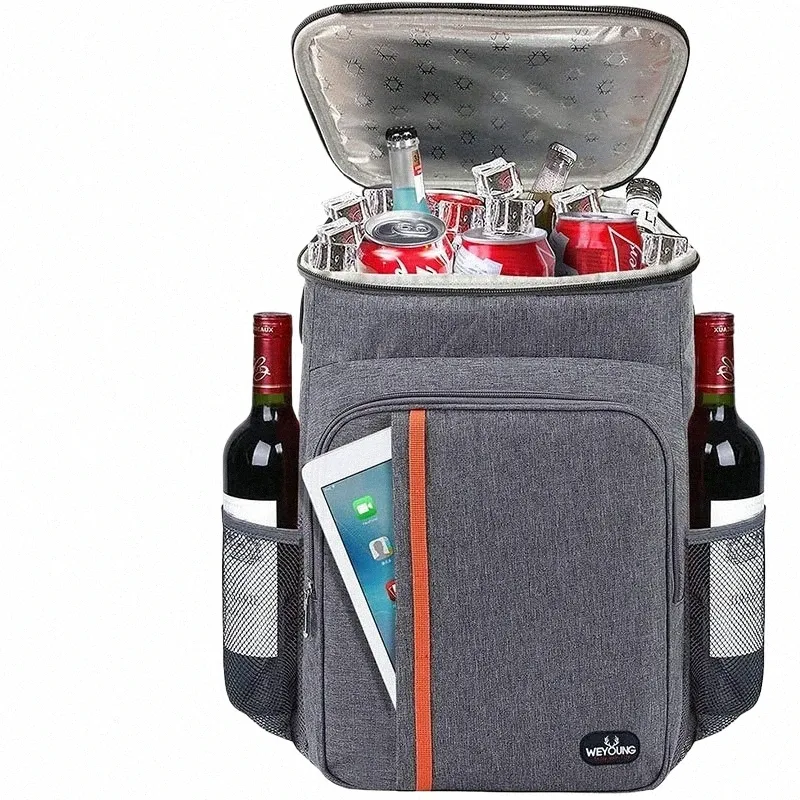 Открытый терморюкзак Сумки для обеда Изолированная сумка-холодильник Путешествия Камера Холодильник Сумки для пикника Большие водонепроницаемые сумки для хранения продуктов M5DY #