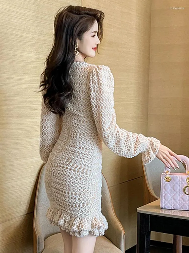 Elegant Mermaid Bodycon Mini Dress - Stretchy, Sexy Flare