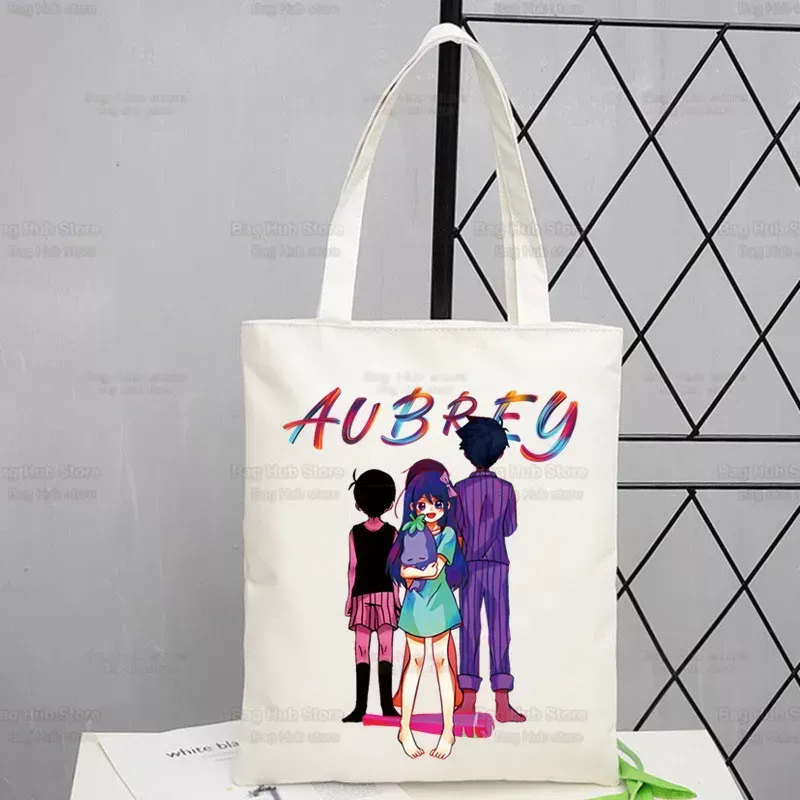 Omori Game Ladies Handbags Cloth Canvas Anime Neutral Cat Tote Bag Shop Travel Women Eco Reusable Shoulder Shopper Bags R1cl From 178 29 DHgate