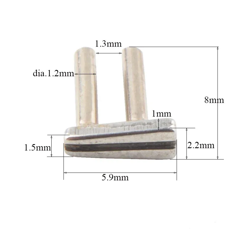 10-Piece Metal Eyeglass Hinge Repair Kit with Double Pins and Rivets