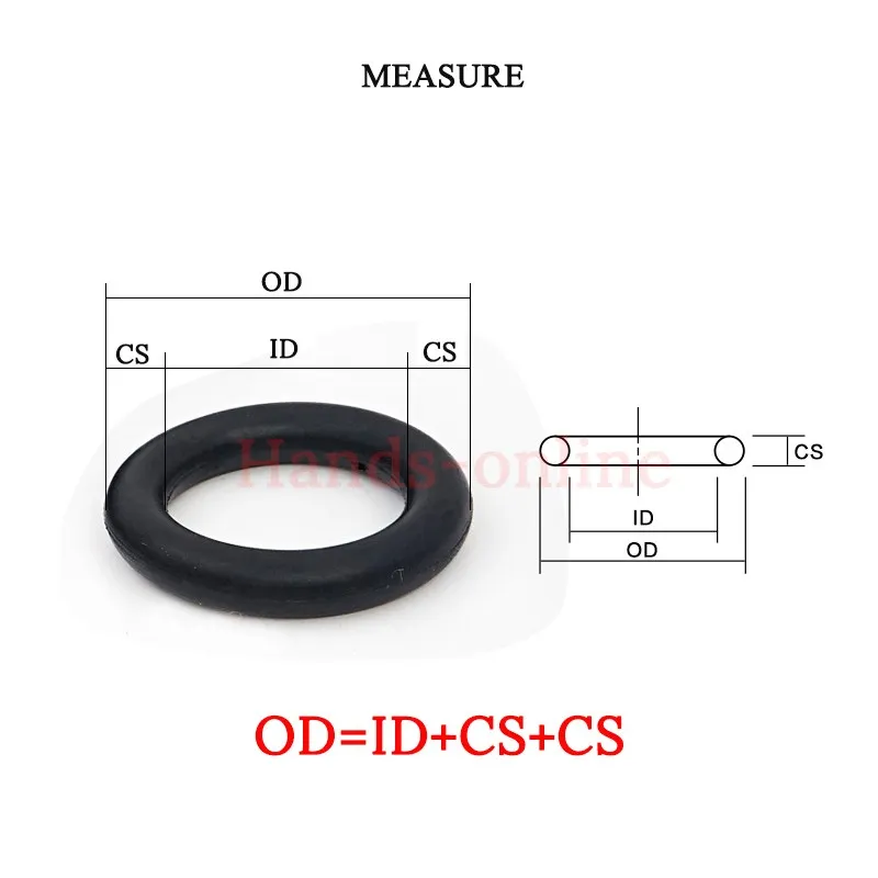 NBR CS 1mm ID 0,5-30mm Oring Oring Seda de alças de borracha de sedores mecânicos kit de o anel o anéis o anéis de borracha de borracha de borracha arruela de vedação de vedação de alcance