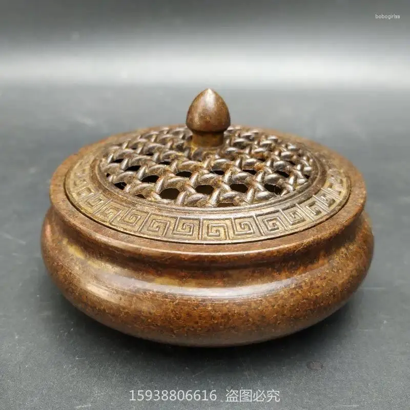 Decorative Figurines Postage Antique Collection Ancient Pure Xuande Household Indoor Incense Stove Agarwood Sandalwood Copper