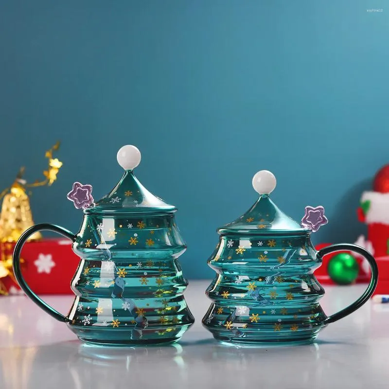 Bicchieri da vino Tazze regalo di Natale Tazza da caffè in vetro borosilicato doppio per uso domestico creativo