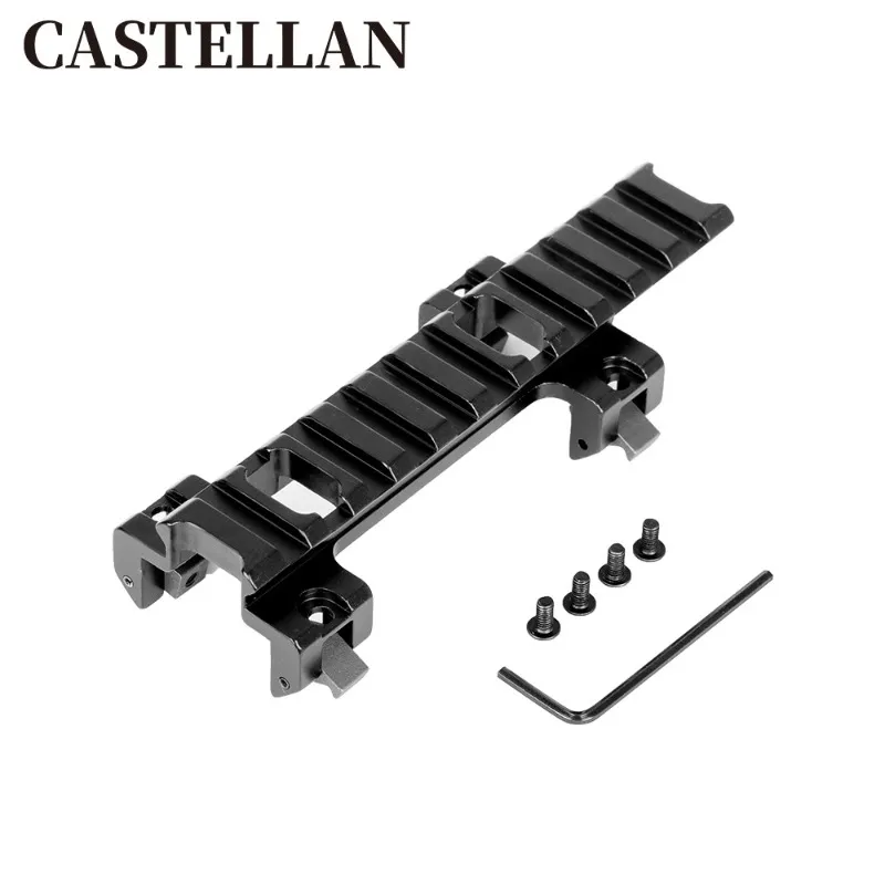 Emozionante staffa di estensione posteriore per barra MP5 Base per binario MP5 in lega di alluminio CNC