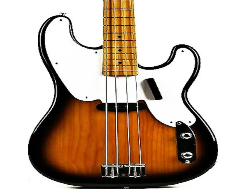 2022 NYT TOP Electric P Bass Guitar FDMB6011 3ts Färg Solid Body Maple Neck Pearl Inlay Maple Fretboardtl3174402