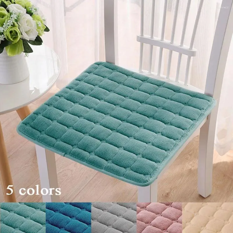 Housses de chaise, coussin épais antidérapant, en peluche, pour la maison, le jardin, le bureau, multicolore