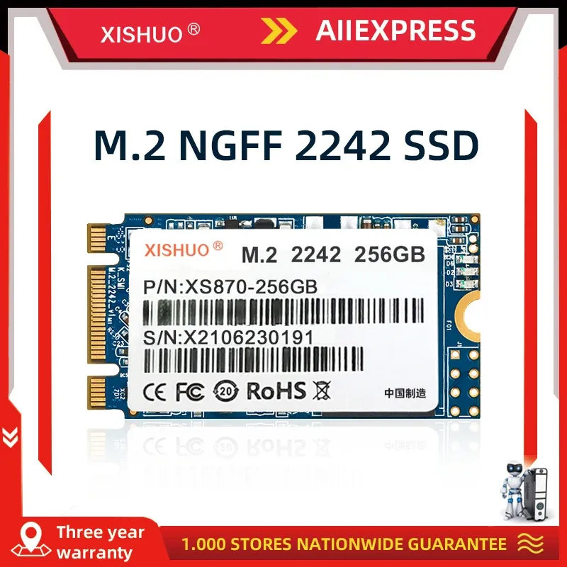Xishuo M.2 2242 NVMe PCIe 3.0 Internal SSD 256GB 512GB 1TB Solid