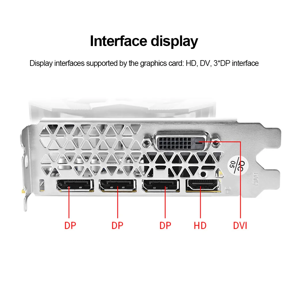 Gpu Rx580 Interface Pci High-Performance RX580 8G GDDR5 amd radeon graphics with 256bit PCI-E 3 ...