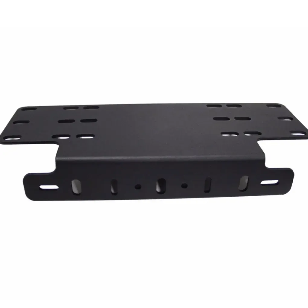2-Pack Universal Aluminum License Plate Holder, Black LED