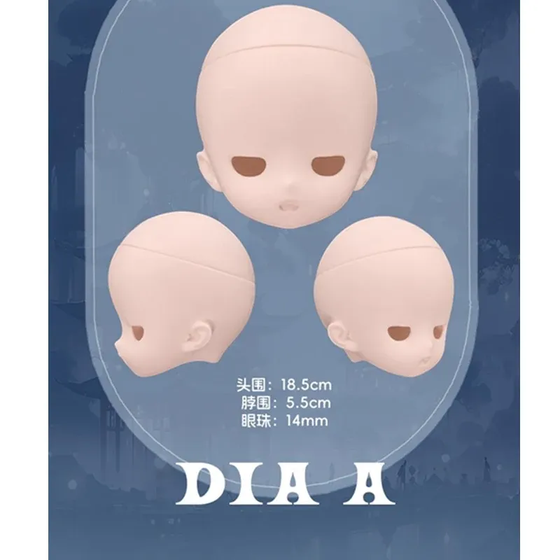 4 Types Head for Choose 45cm Boy 1/4 Imomodoll PVC White