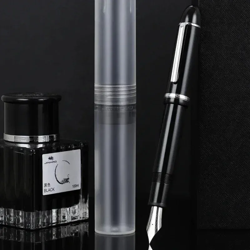 Black Acrylic Fountain Pen, JinHao X159 Metal Clip... 