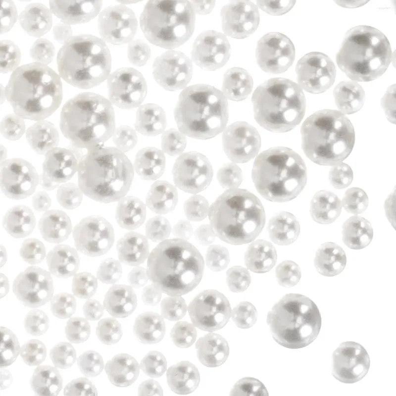 Wazony 440 PCS Akcesoria do makijażu Pearl Perels Craft Pearls Jewelry Dekoracyjne plastikowe dziurę