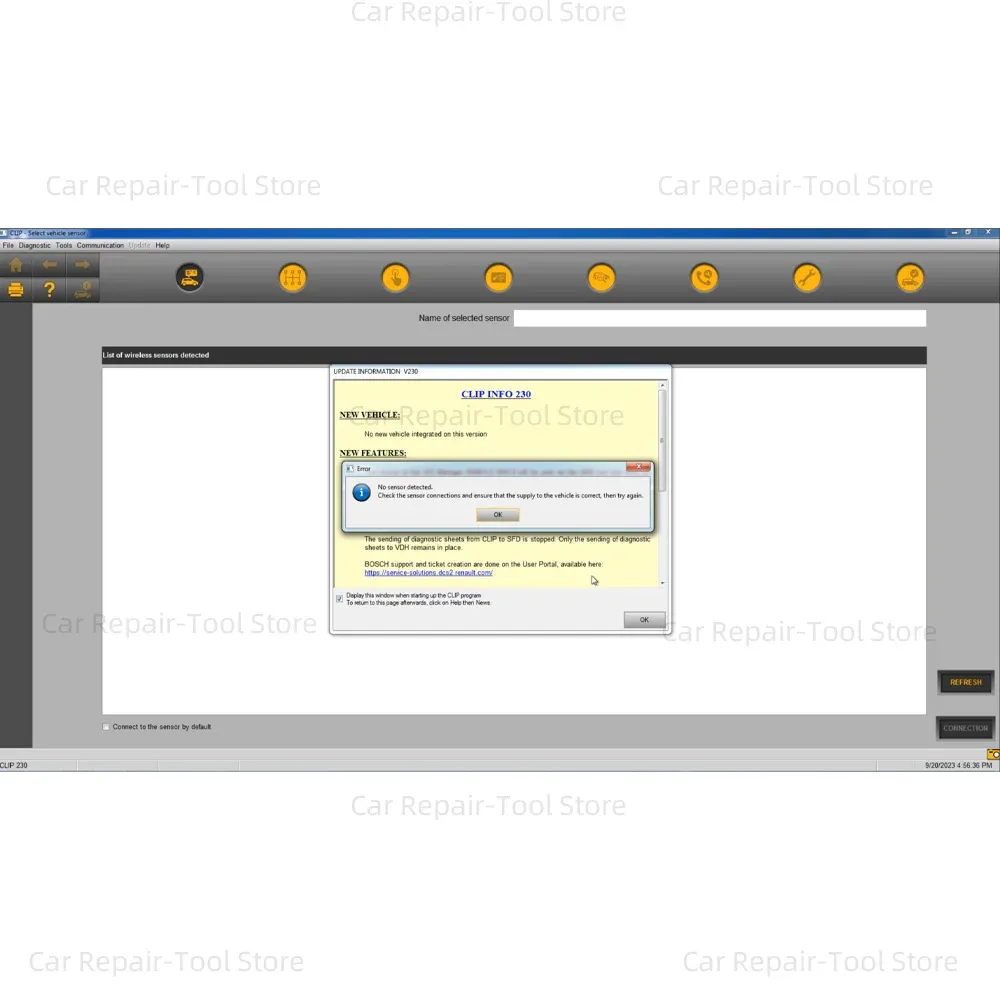 2023 Newest CanClip230 Full chip 230 Software Can Clip Rena-ult For Renault OBD2 Diagnostic Pin Extractor V2 Reprog Dialogys USB