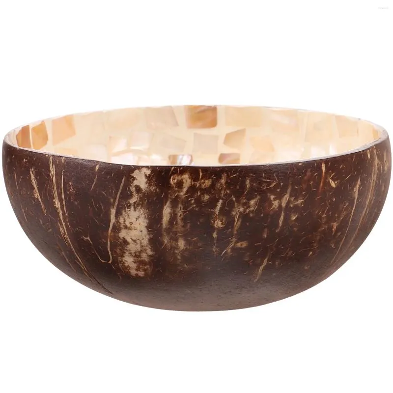 Bowls Vanity Decor Multi-function Coconuts Bowl Fruit Key Salad Shell For Entryway Table Kitchen Storage Rice