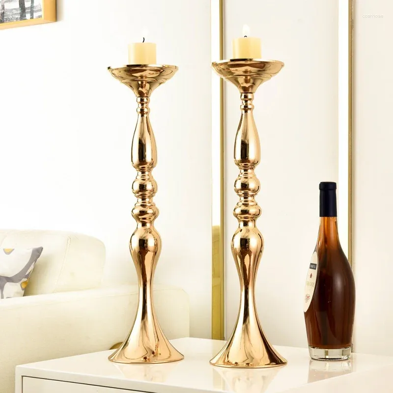 Candle Holders Mental Romantic European-Style Creative Candlestick For Home Dinner Table Decoration