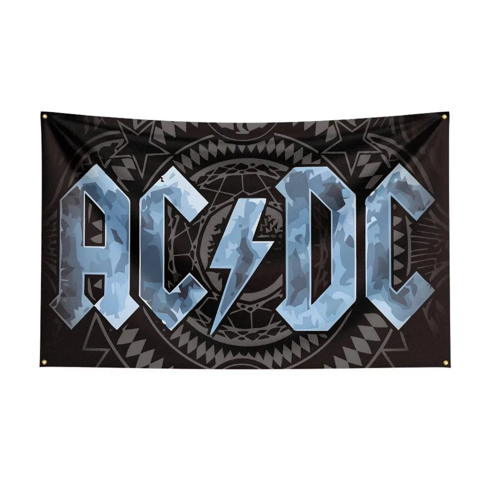 Bandera De Banda AC/DC De 3x5ft: Polyester Digital Print Music ...