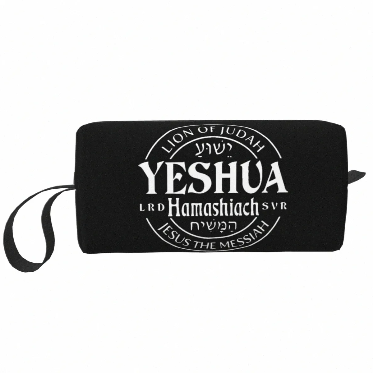 Söt Yeshua Jesus Christian Travel Toatetry Bag Women Makeup Cosmetic Bag Beauty Storage Påsar Dopp Kit Case Box D3U6#