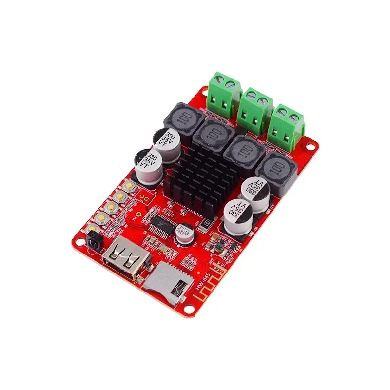 TPA3116 50W+50W Bluetooth Receiver Digital Amblefier Board TF Card U Disk Player FM Redio