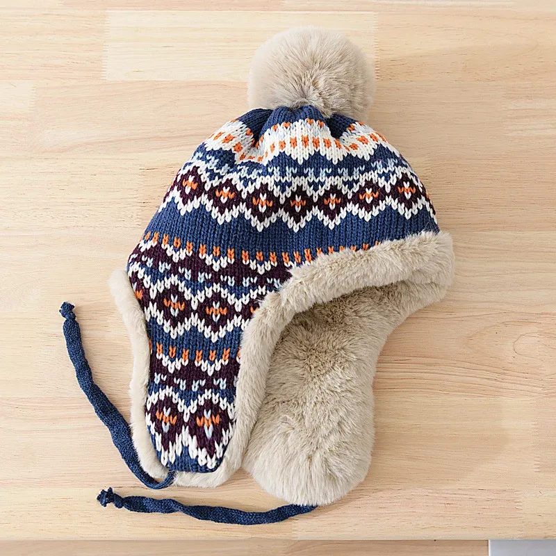 Vintage  Rare Thick Warm Winter Beanie Skull Cap Hat Vintage Classic Skull Cap Beanie Hat Cuffed Winter Hat Knit  main image 2