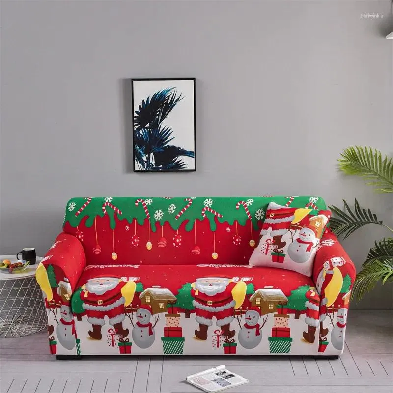 Chair Covers Christmas Four Seasons Elastic All-wrapped Dust-proof Sofa Cover Cushion Pattern