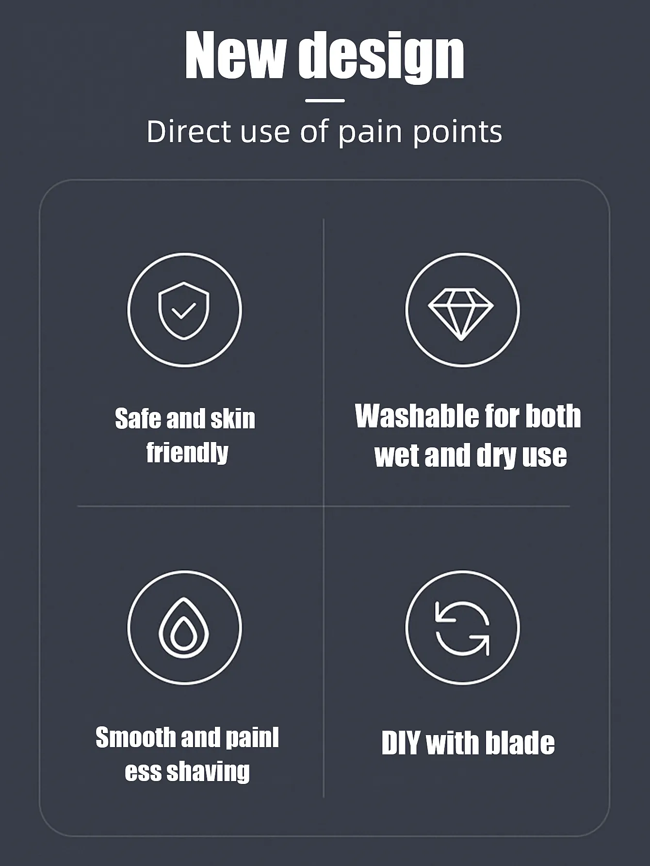 Épilateur Kemei 6-en-1