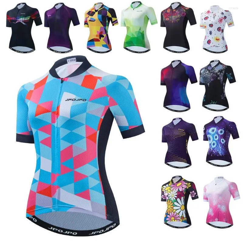 Racing Jackets Women Cycling Jersey Summer Short Sleeve MTB Shirts Top Ropa Ciclismo Outdoor Cycle Clothing Maillot Bicycle