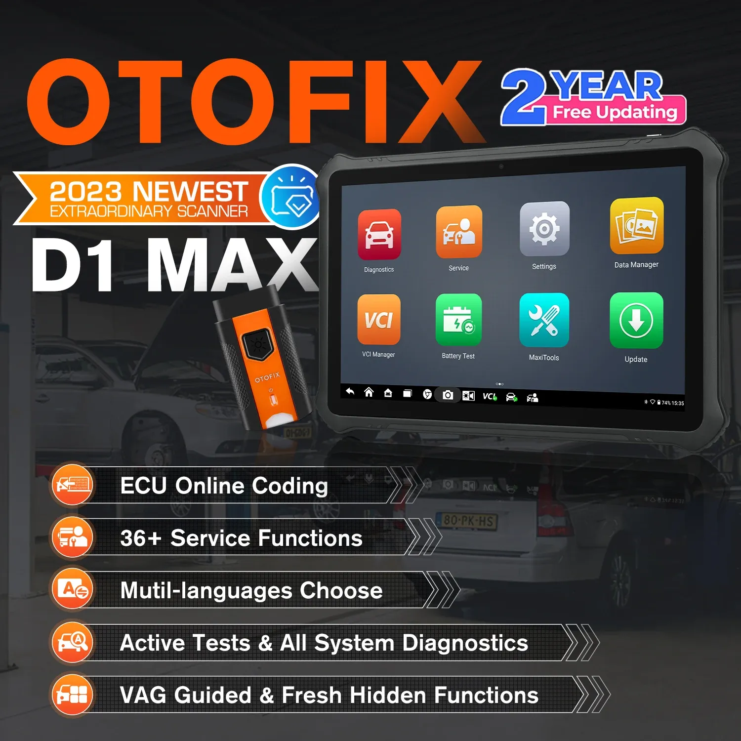 DHgate.com:OTOFIX D1 Max: Bi-Directional Bluetooth Scanner for ECU ...