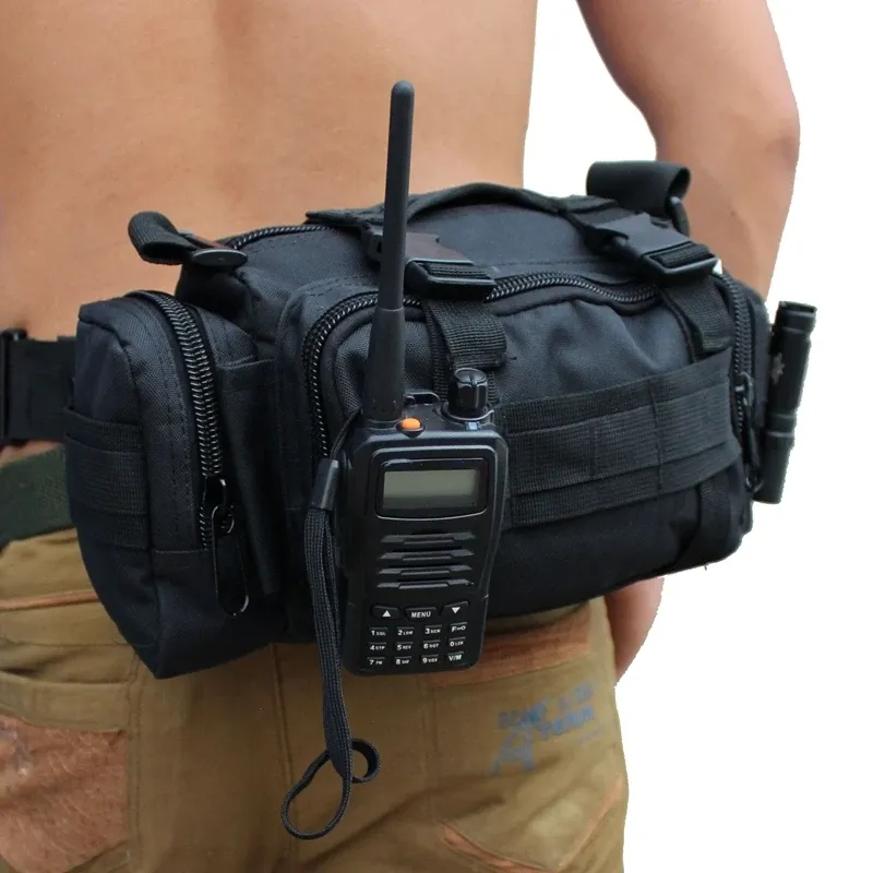 Kamerowe taktyczne wojskowe talia męskie torba armia kamera zewnętrzna torebka nylonowa wodoodporna polowanie na kemping podróży turystyczna torba na ramię