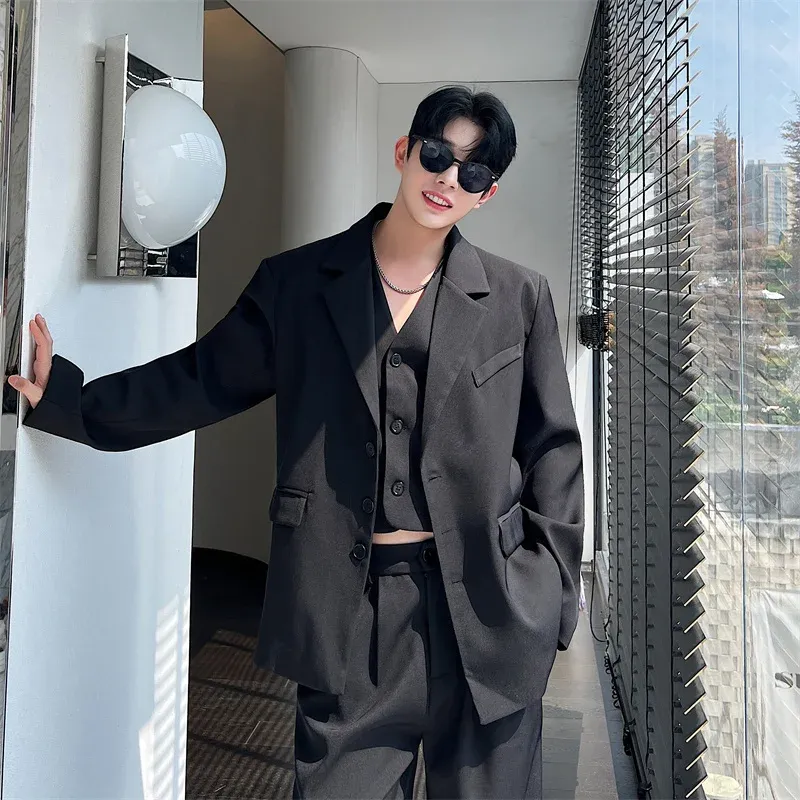 sumari black nylon セットアップ LARDINI - マット ストレッチ ナイロン 3B ジャケット ドローコード