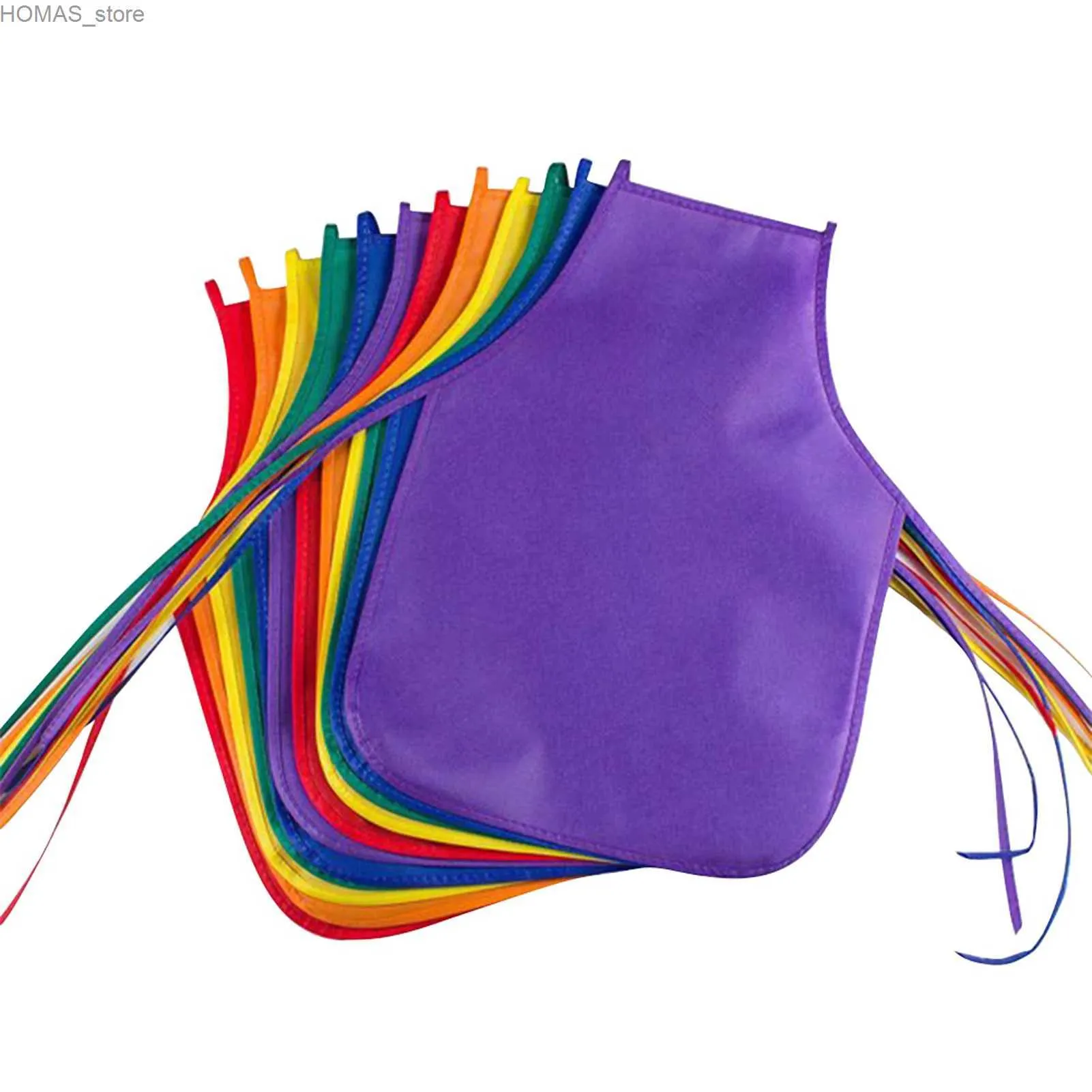 Schorten 12 stukken niet-geweven kinderschorten schorten ambachtelijke kunst schilderen schilderen schorten schorten wegwerp veiligheid schoonmaken schorten student schilderen schorten y240401