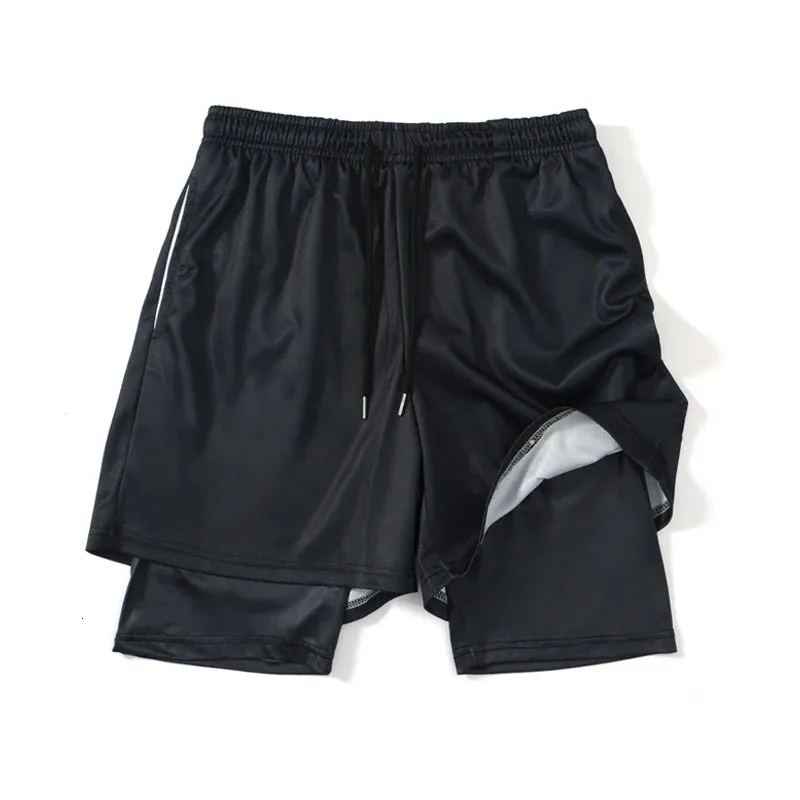 240216 Ber Gym Shorts Mężczyźni kobiety 2 w 1 Szybkie suche sportowe letnie fitness trening siatkowy Performance 240327