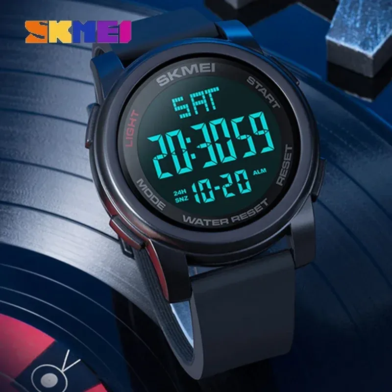 Montre-Bracelet LED Pour Homme - Cadran Noir, Bracelet Acier, Style Rétro Et Créatif