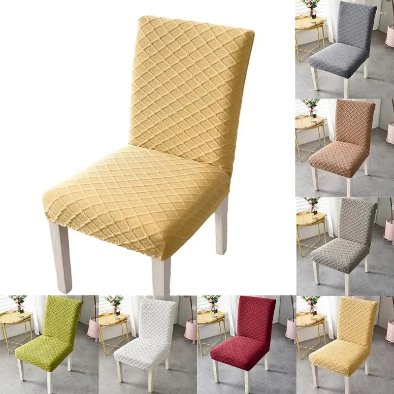 Coperture per sedie Copertura universale elastico sedile lavabile in poliestere all-inclusive per casa da pranzo ristorante cucina