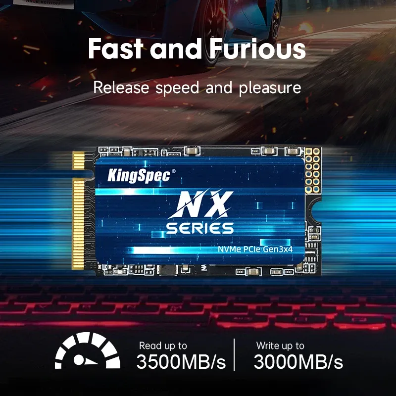 KingSpec M.2 NVMe PCIe 3.0 SSD 512GB 1TB Hard Disk M.2 2242 Hard Drive 256GB 128GB Internal Solid State Drive for Laptop Desktop