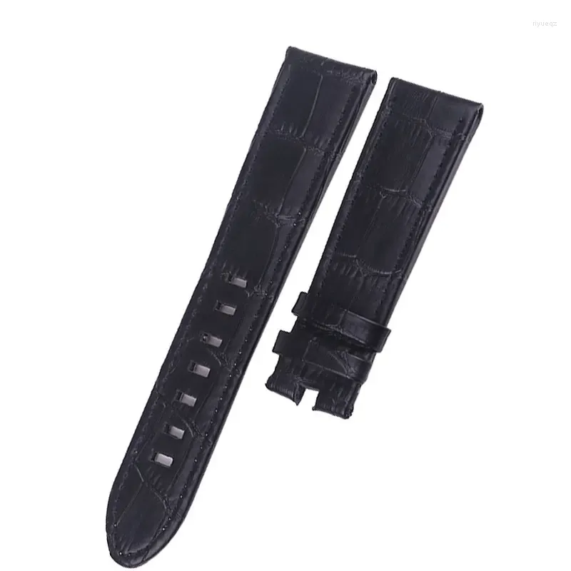 Watch Bands XIANERSHANG 22MM Alligator Pattern Cowhide Band Soft Genuine Leather Belt Waterproof Strap Accessories