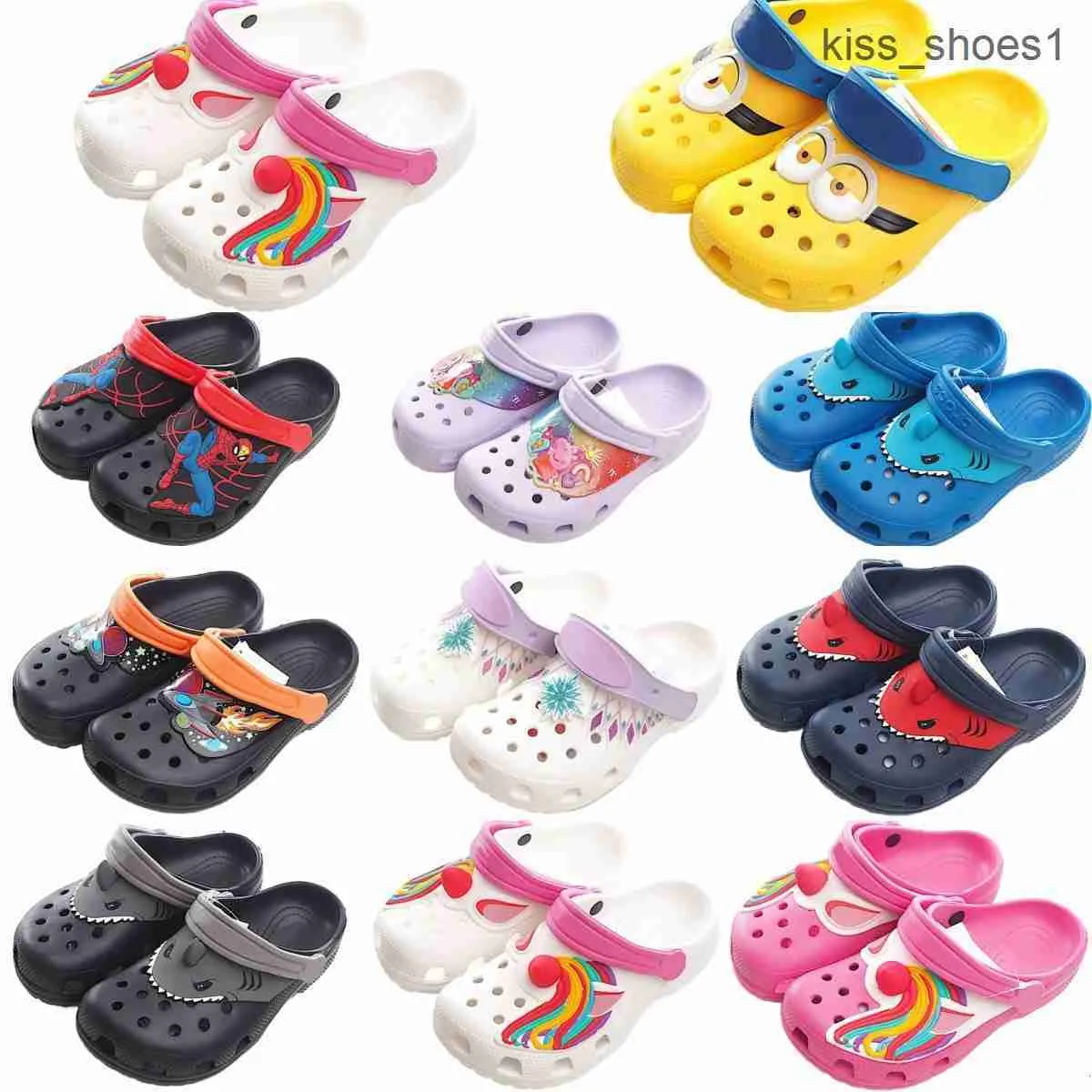 Kinder Sandalen Clog Flip Flop Hausschuhe Kleinkinder Croc Loch Slipper Strand Candy Pink Klassische schwarze Jungen Mädchen Schuhe Weiß Sommer Jugend Kinder Slides Lig L2BD #