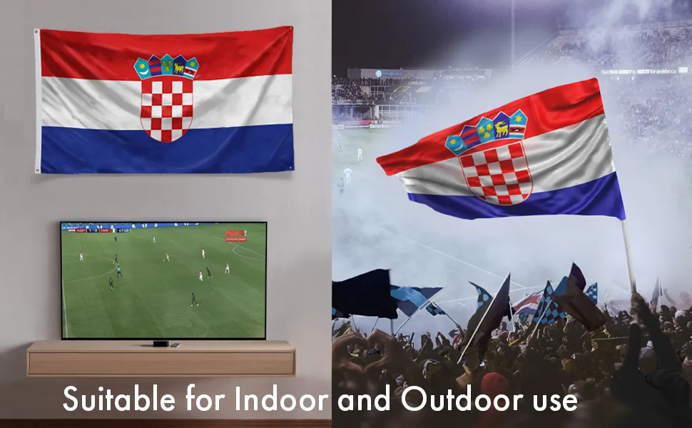 suitable for indoor and outdoor use croatia flag soccer games