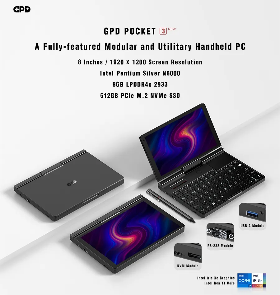 Affordable GPD Pocket 3 Windows 11 Android Gaming Laptop Notebook PC With Intel Pentium Silver N6000, 8GB RAM, 512GB SSD, KVM, And RS232 Module From Ddmysmile, $864.05 | DHgate.Com Affordable GPD Pocket 3 Windows 11 Android Gaming Laptop Notebook PC With Intel Pentium Silver N6000, 8GB RAM, 512GB SSD, KVM, And RS232 Module From Ddmysmile, $864.05 | DHgate.Com