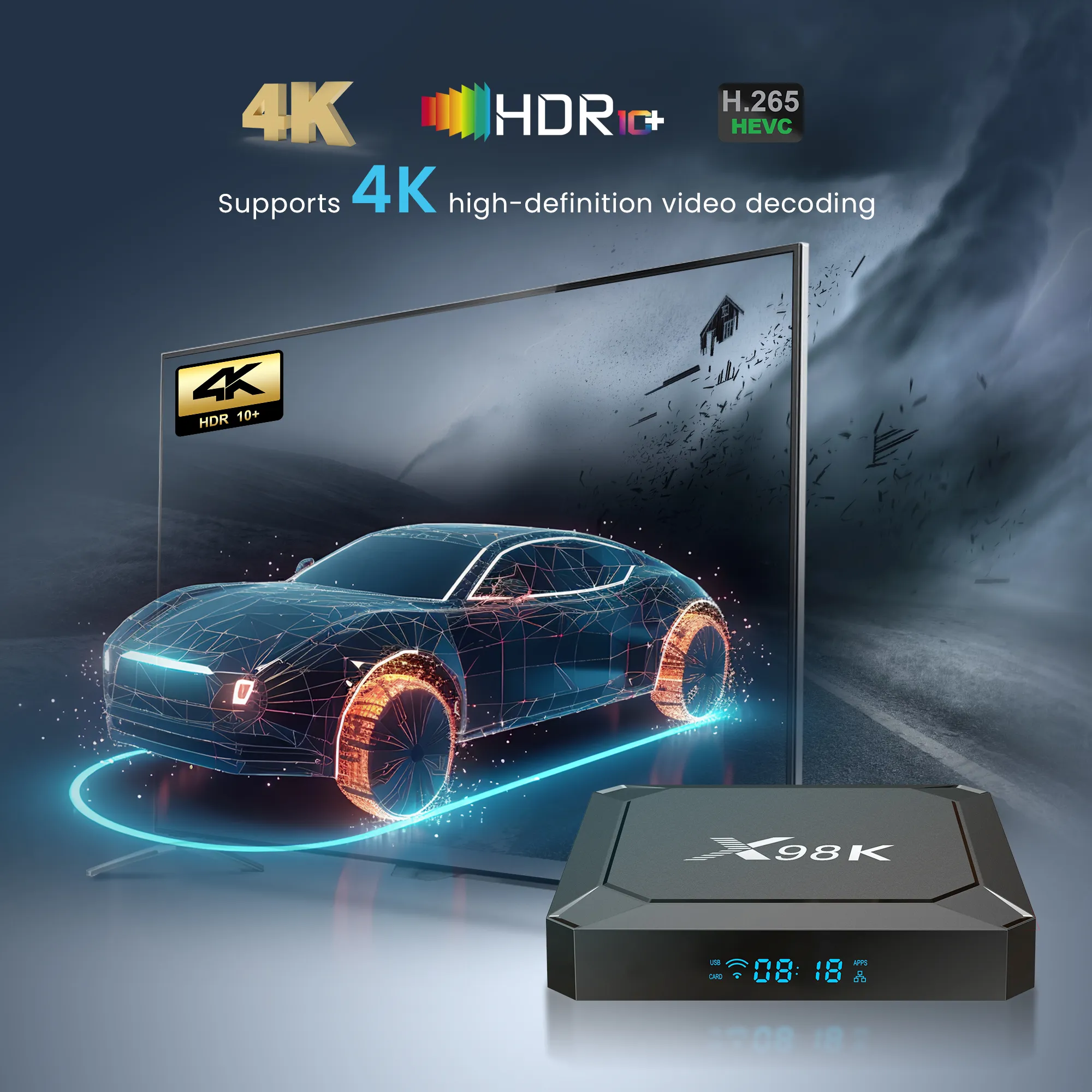 X98K Smart TV Box Android 13 Rockchip RK3528 Quad Core 2GB 16GB or 4GB ...