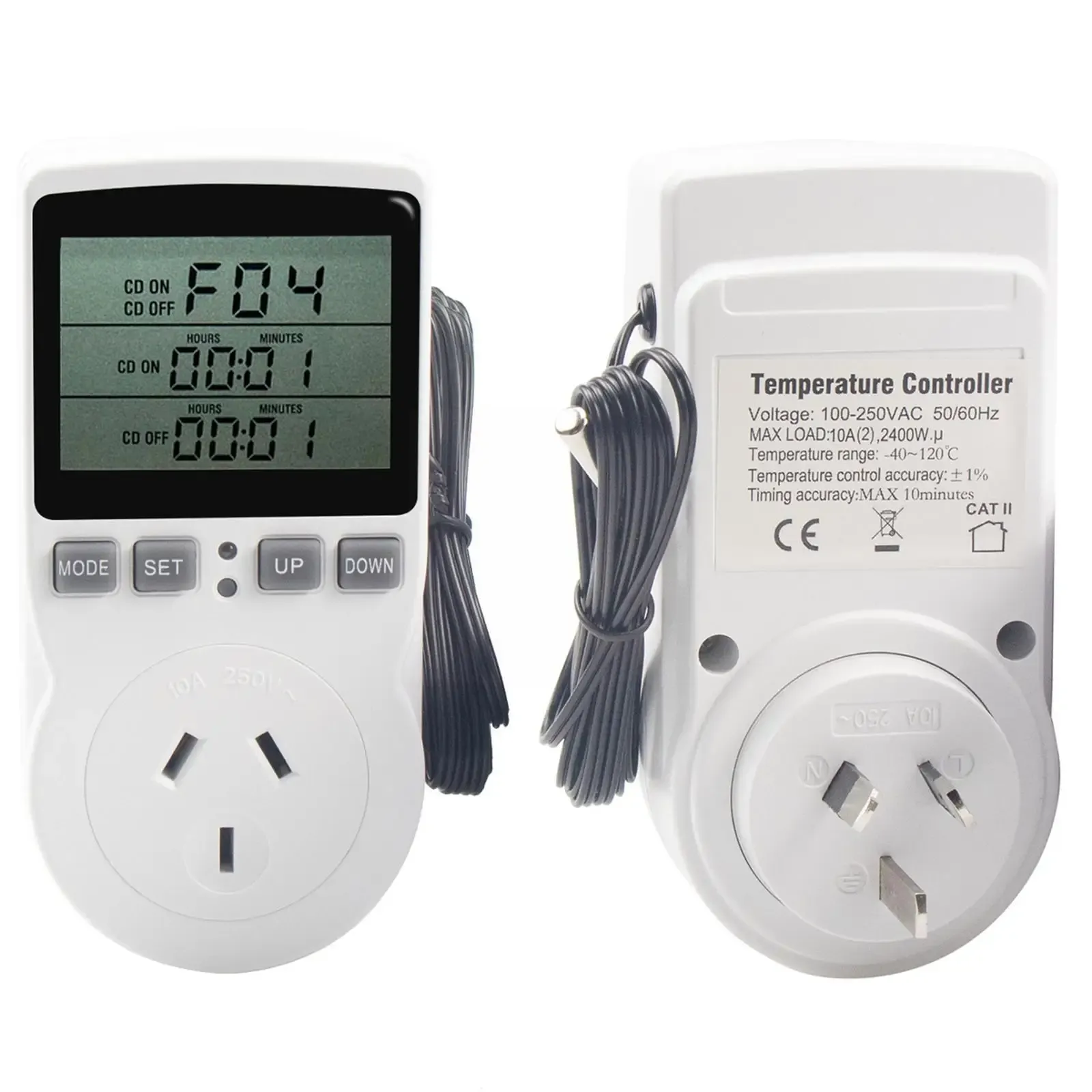 16A 230V Thermostat Digital Temperature Controller Plug Socket with ...